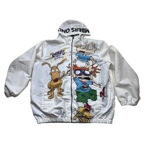 Members Only x Nickelodeon Rugrats Windbreaker Jacket Mens L Zumiez Print Skate